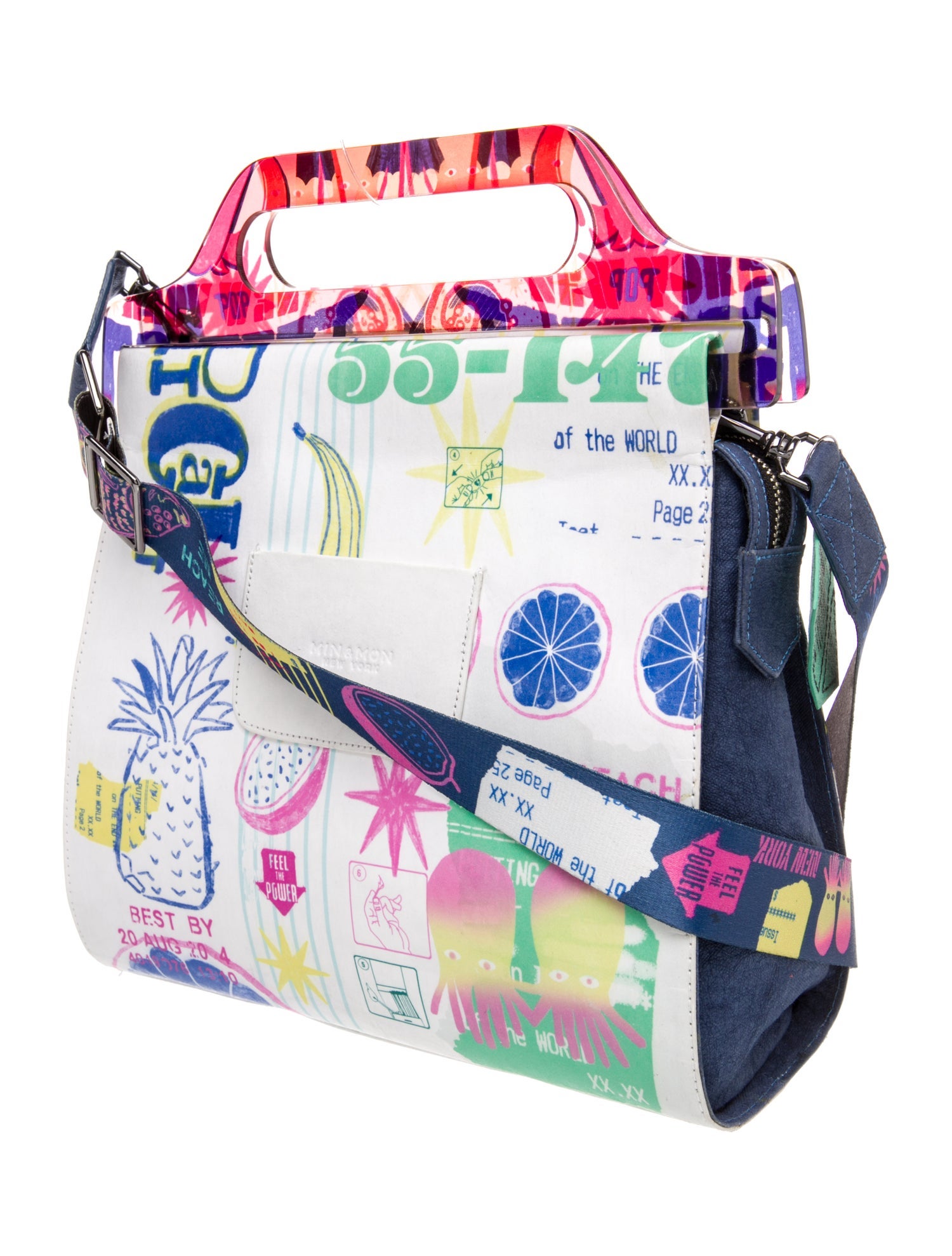 Min & Mon Canvas Top Handle Bag